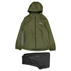 Packable Rainbreaker Set Forest Green