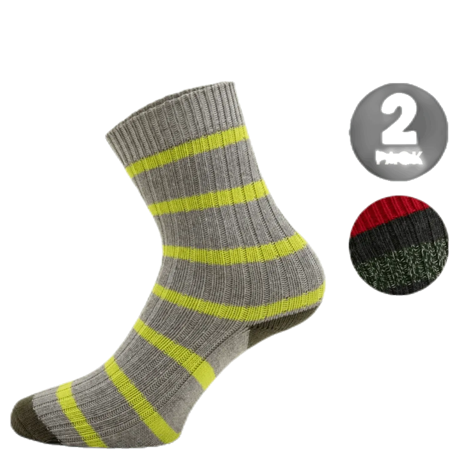 2-Pack Basic Socks - Mario Green