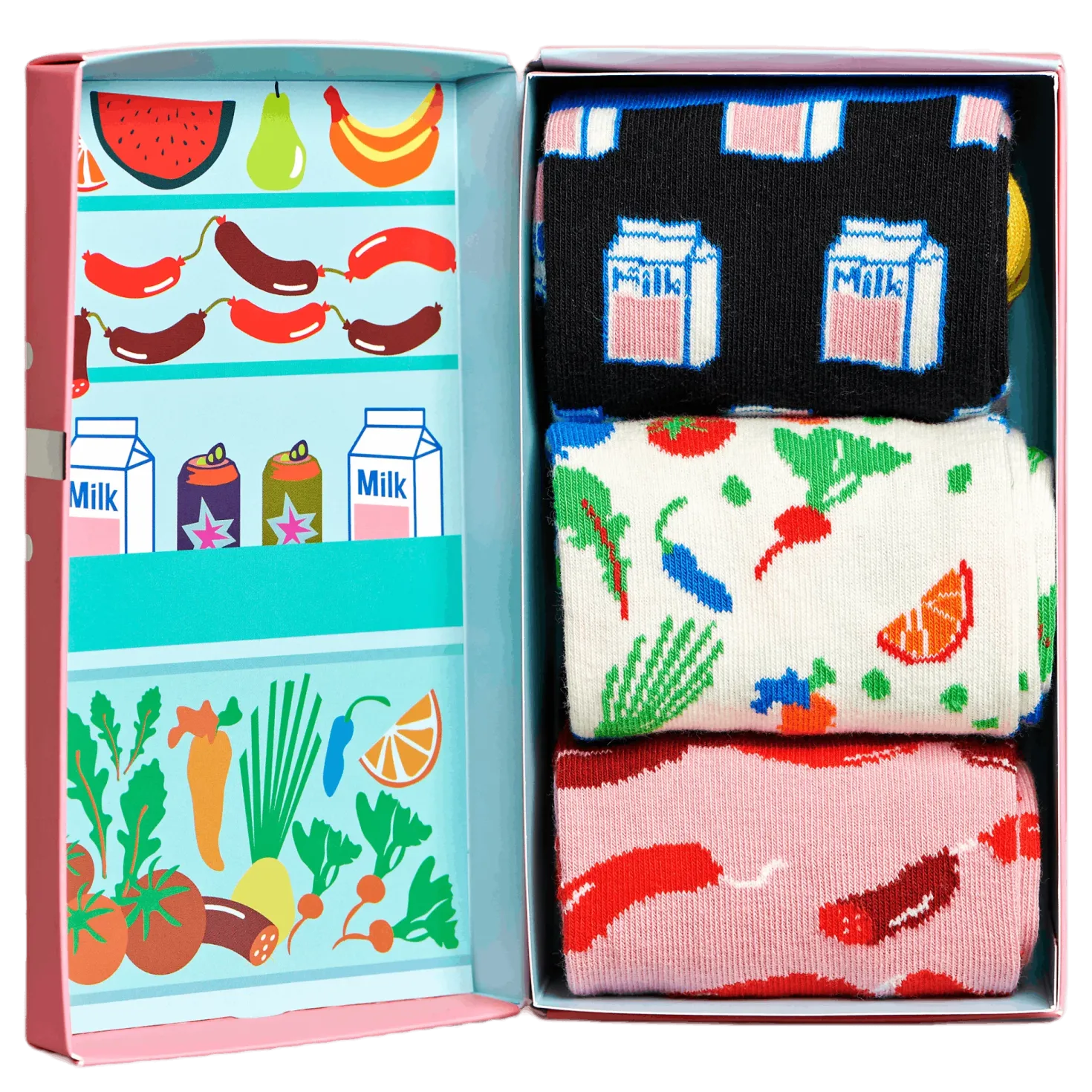 3-pack Foodie Socks Gift Set Multi