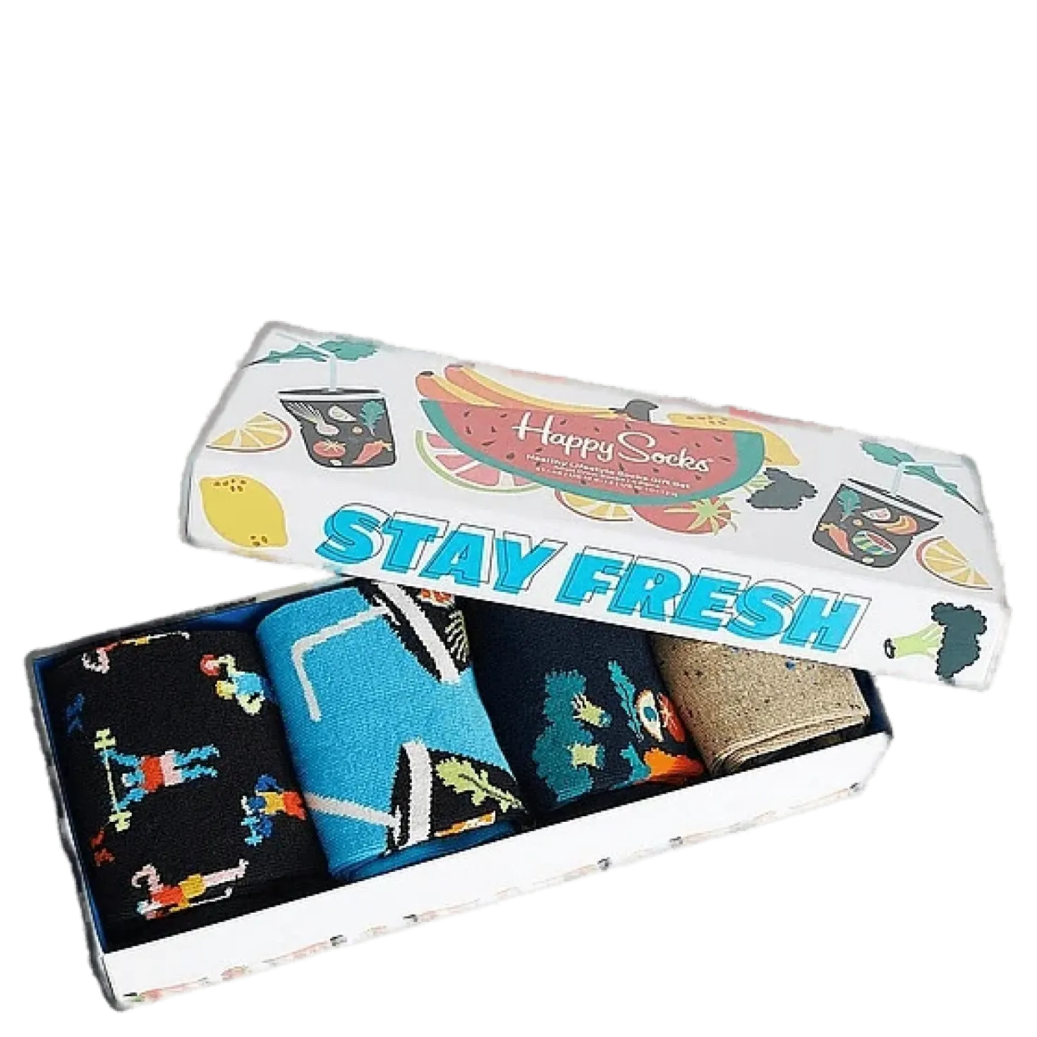 4-pack Healthy Lifestyle Socks Multi Color