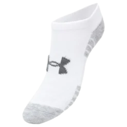 3-Pack Heatgear No Show Jr White