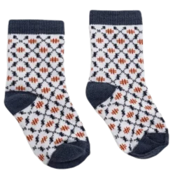 4-Pack Infant Wool Socks Blue