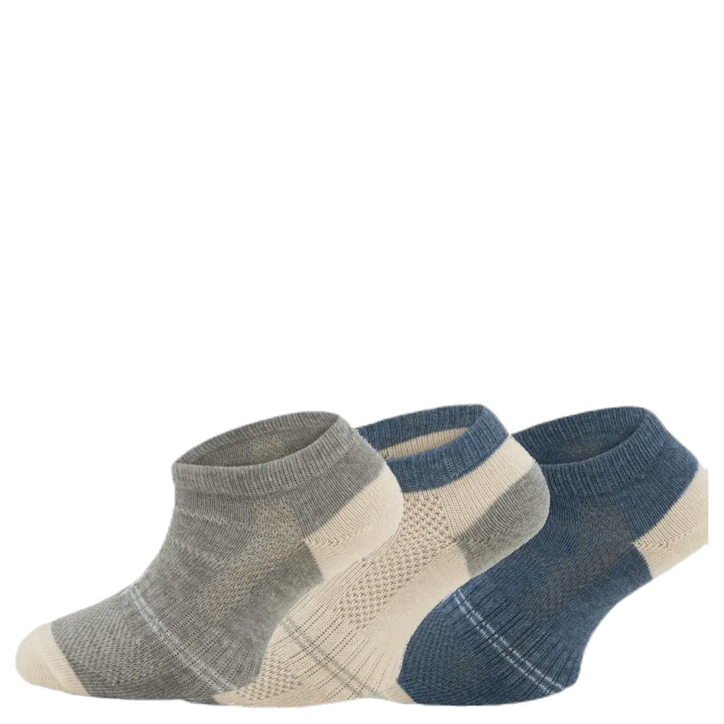3-Pack Kids Basic Socks - Yogi Blue/Grey