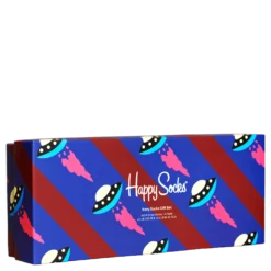 4-pack Navy Socks Gift Set Burgundy