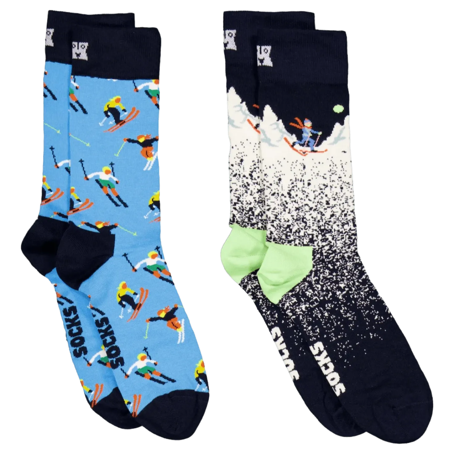 2-pack Skiing Chalet Gift Set Brown