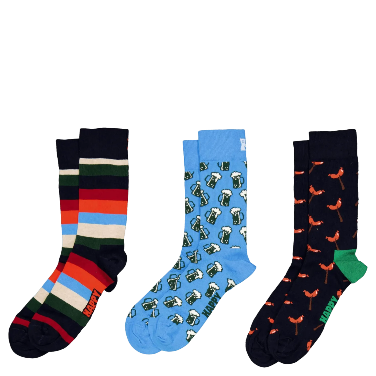 3-pack Wurst And Beer Socks Gi Navy