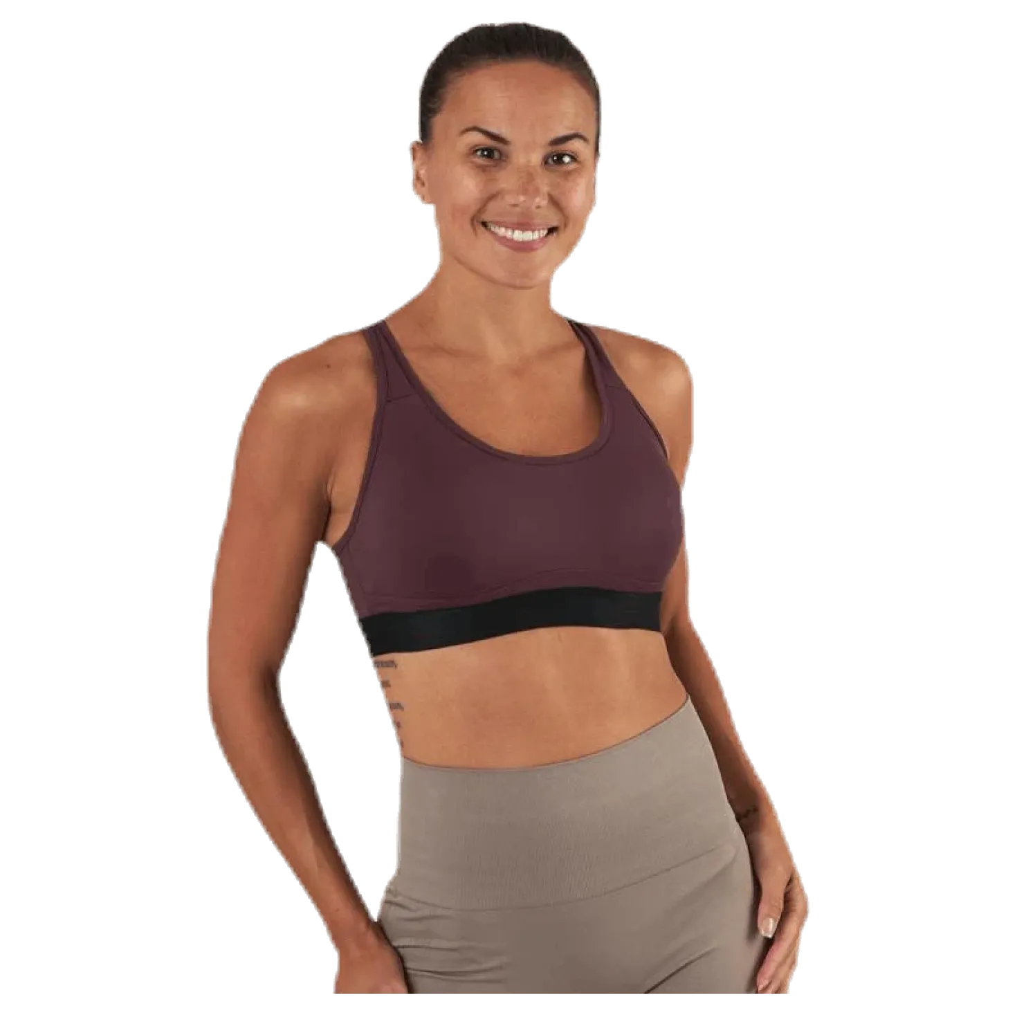 Padded Crossback Bra Purple