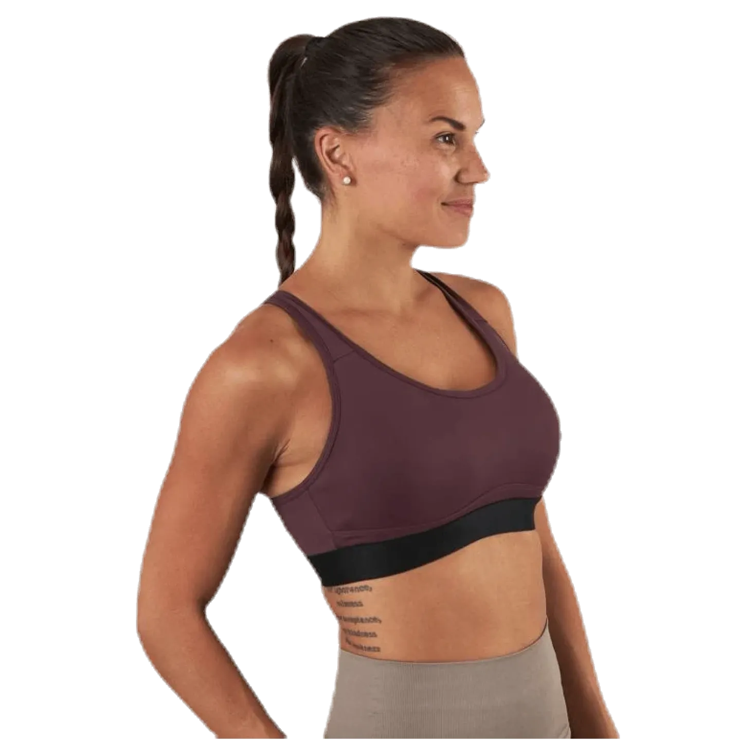 Padded Crossback Bra Purple