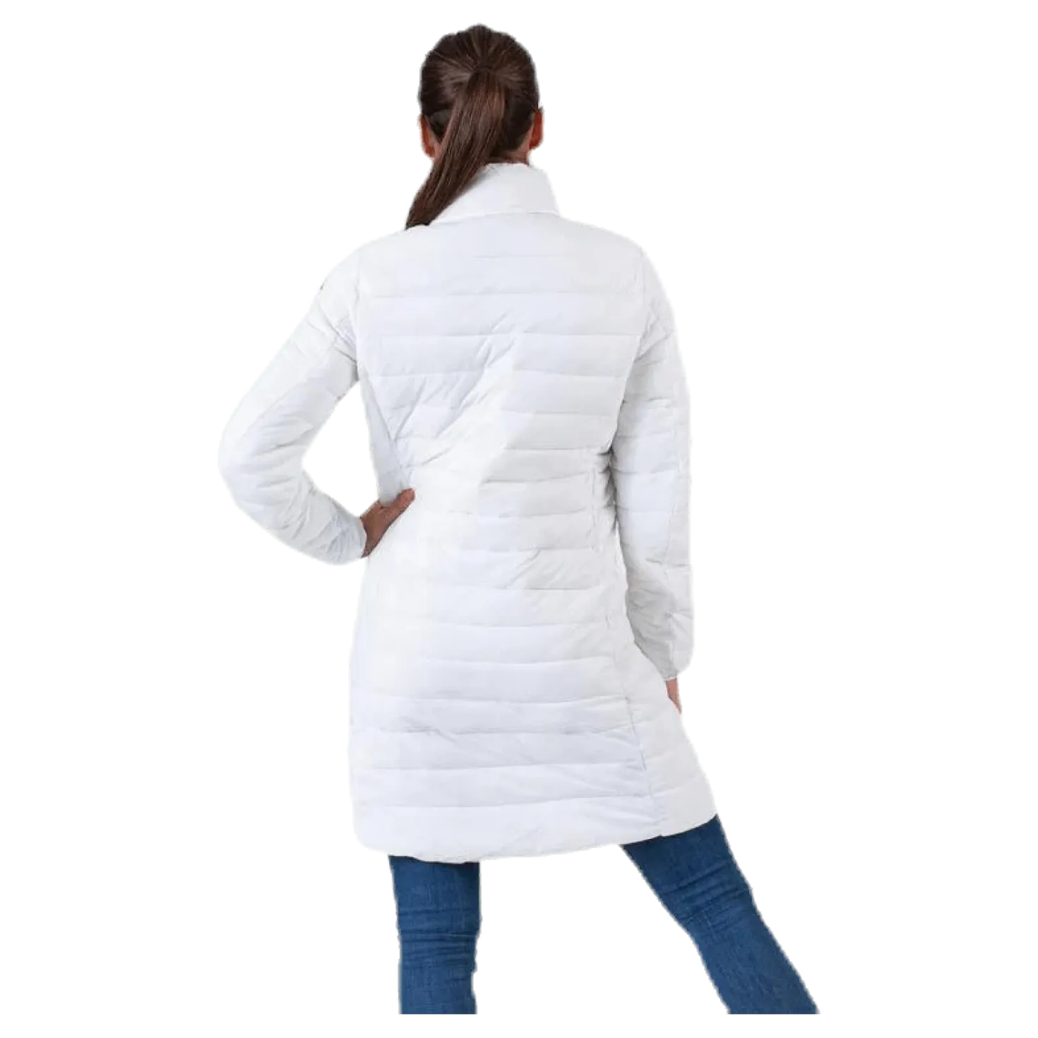 Padded Jacket Long Logo Avera White