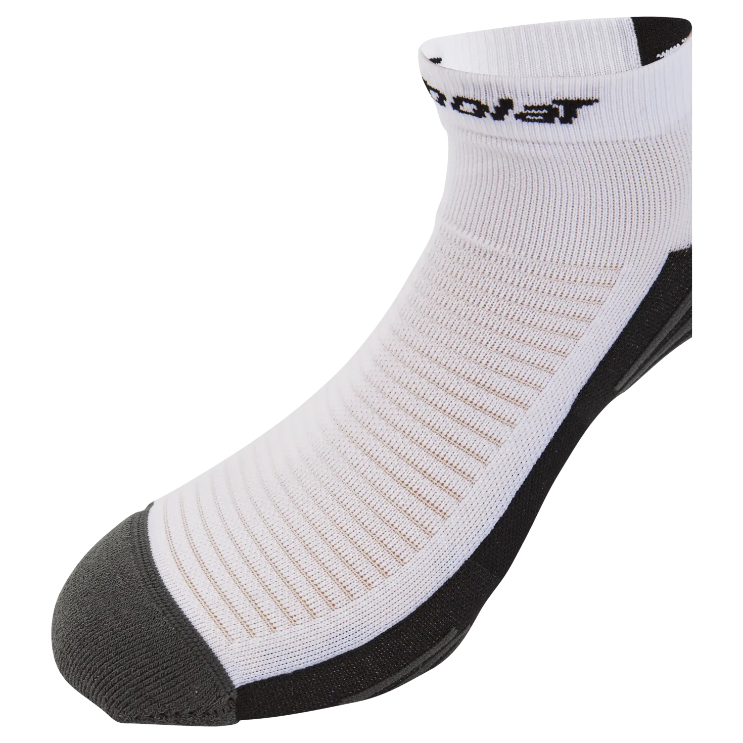 Padel Quarter Socks White Black