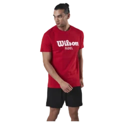 Padel Scrpt Tee Red