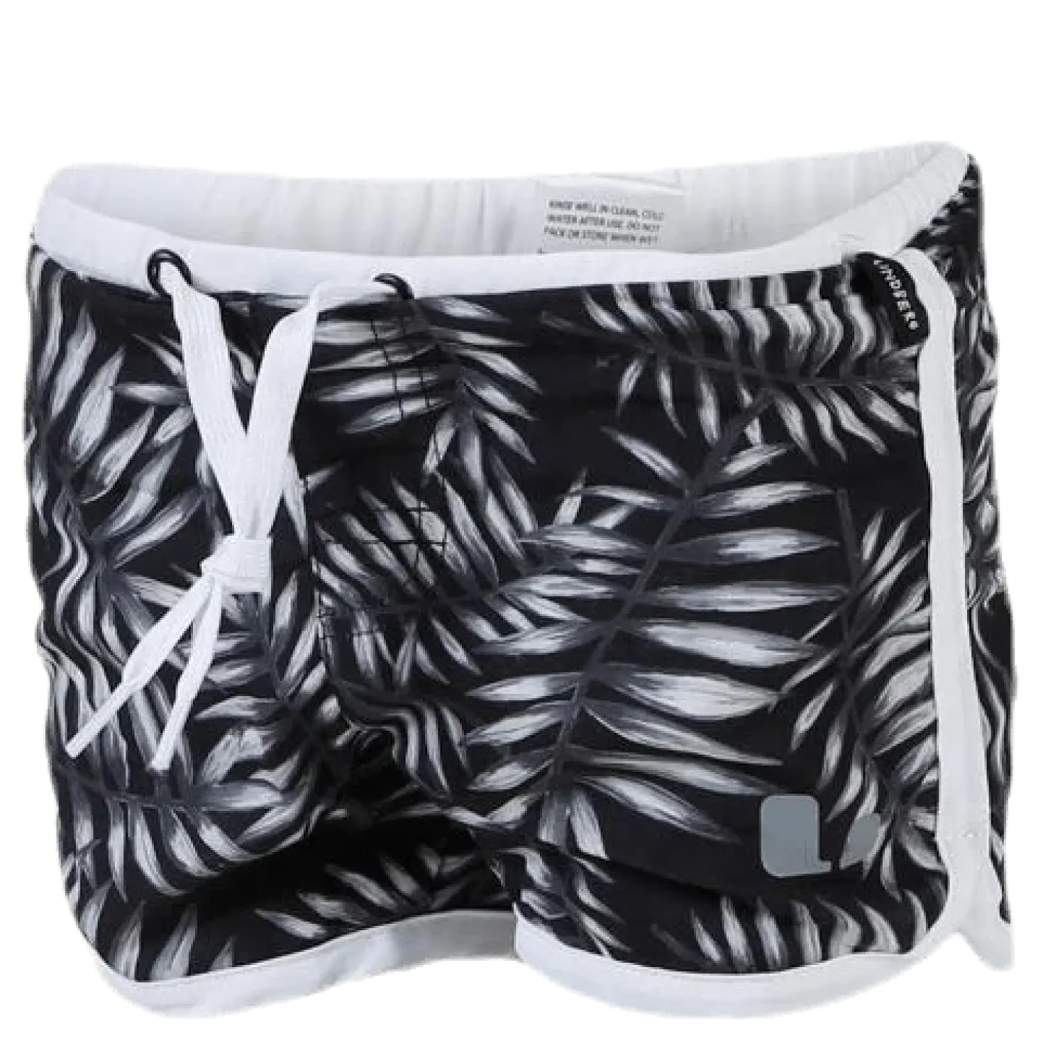 Palm Swim Diaper Shorts Black