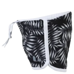 Palm Swim Diaper Shorts Black