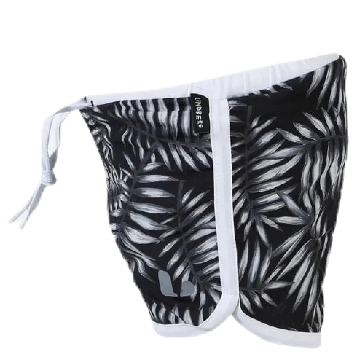 Palm Swim Diaper Shorts Black