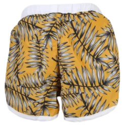 Palm Swim Diaper Shorts Yellow