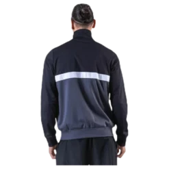 Panelled Track Top Black