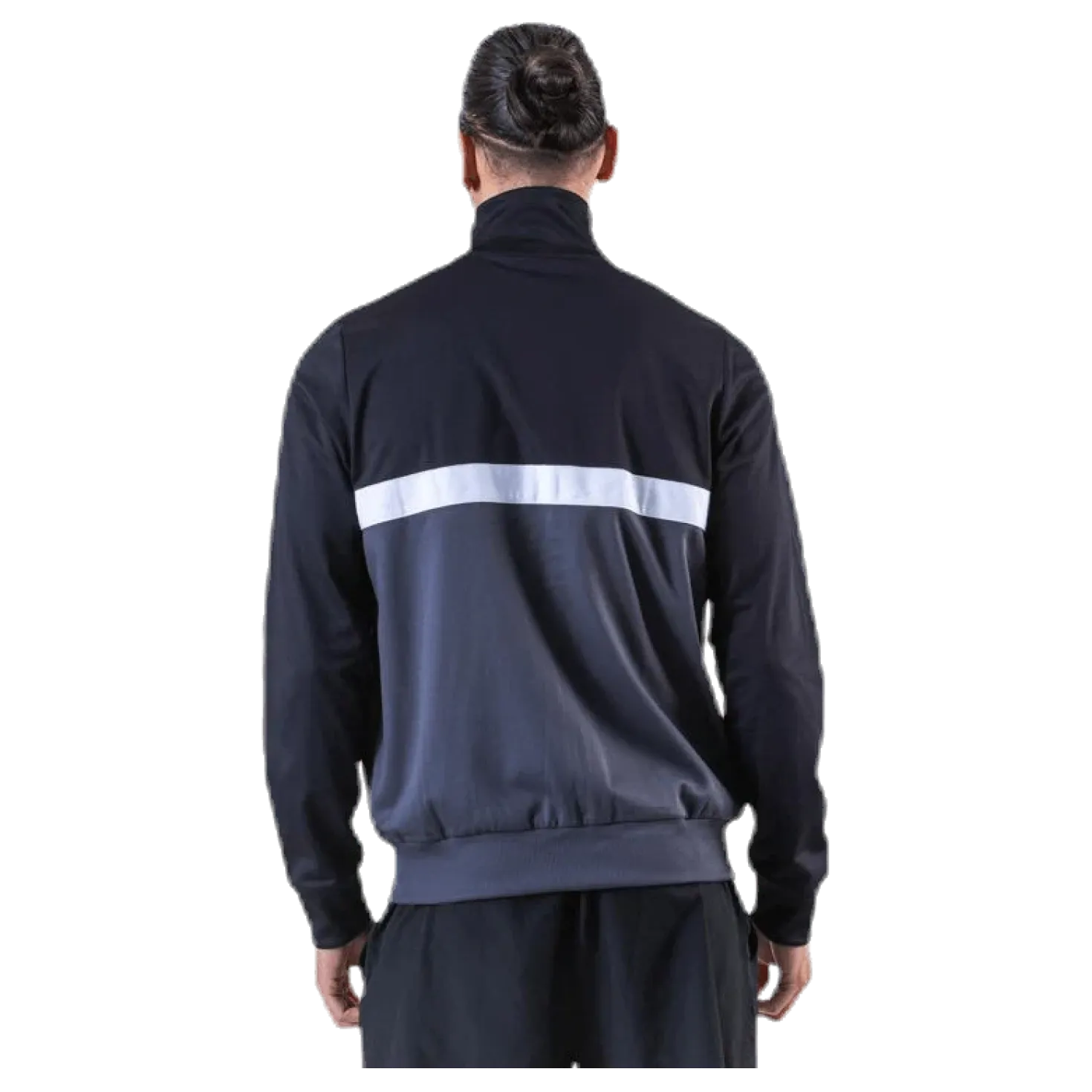 Panelled Track Top Black