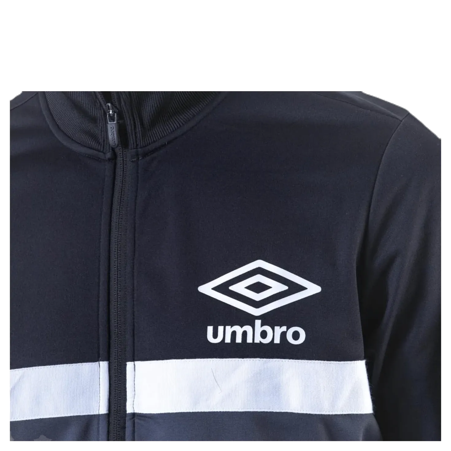 Panelled Track Top Black