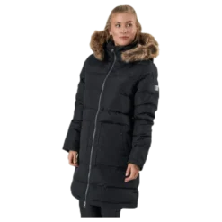 Paranaque Long Down Parka Jacket Black