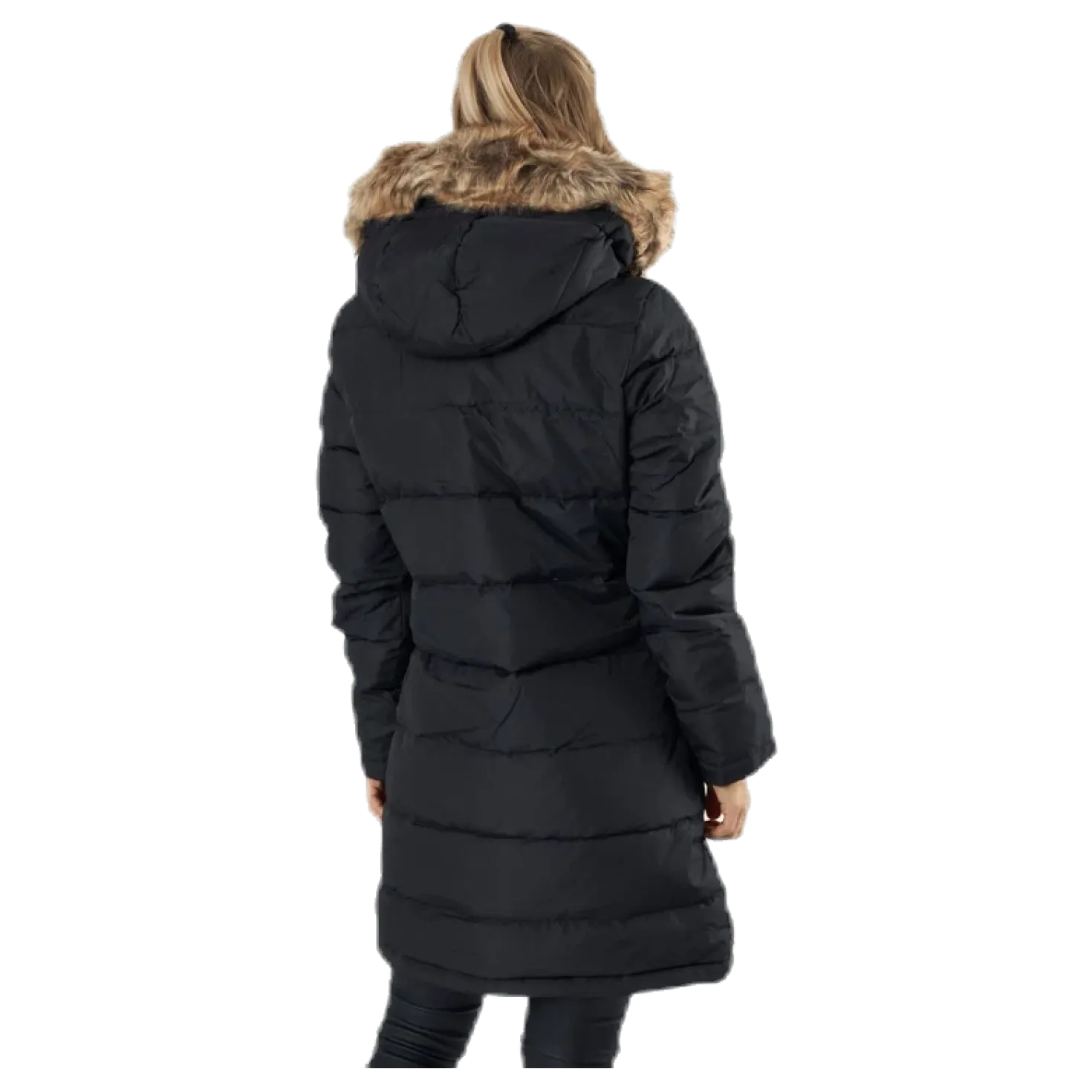 Paranaque Long Down Parka Jacket Black