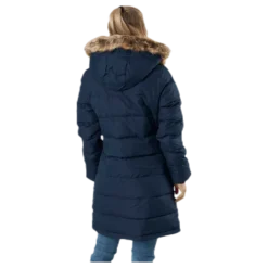 Paranaque Long Down Parka Jacket Blue