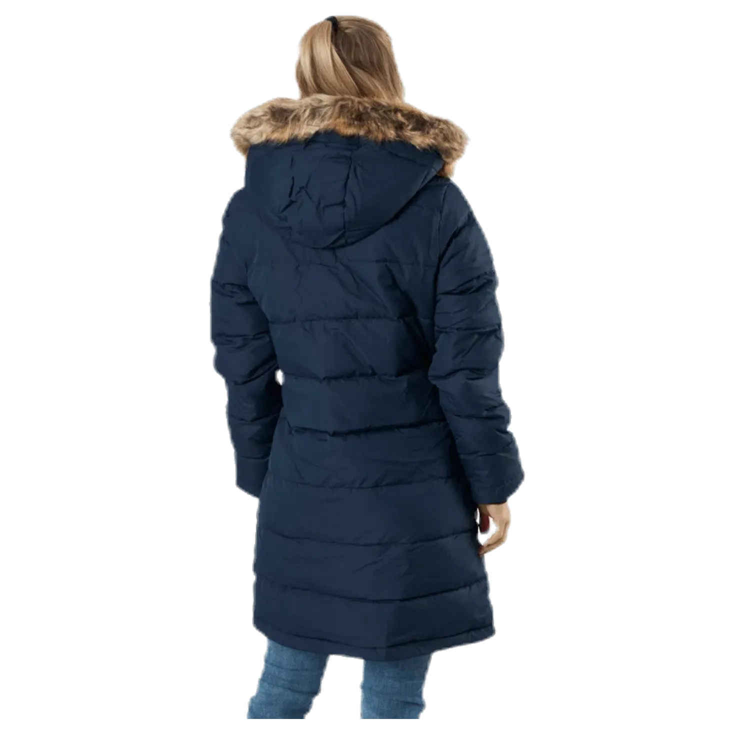 Paranaque Long Down Parka Jacket Blue