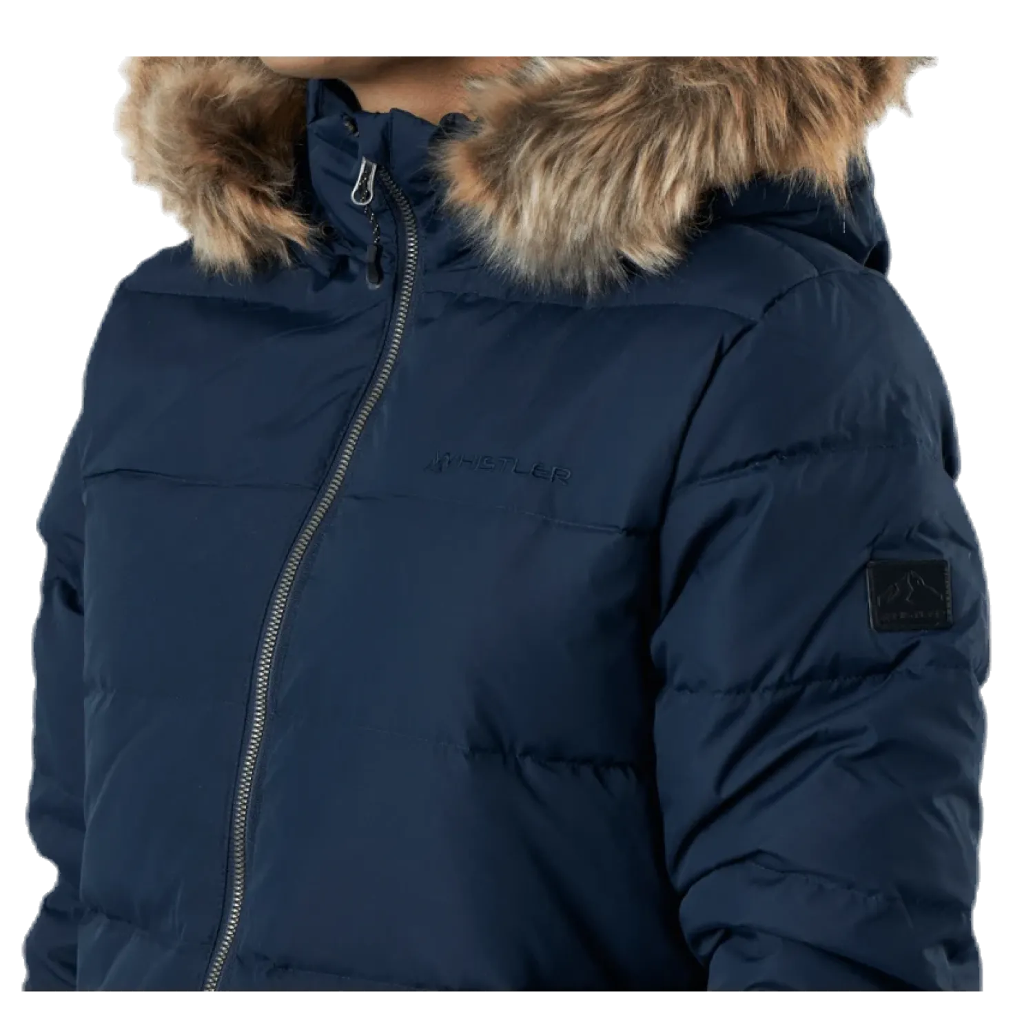Paranaque Long Down Parka Jacket Blue