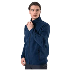 Pareman Melange Fleece Jacket Blue