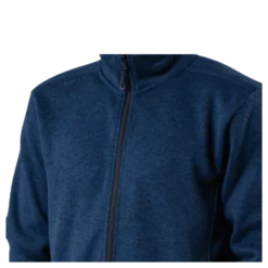 Pareman Melange Fleece Jacket Blue