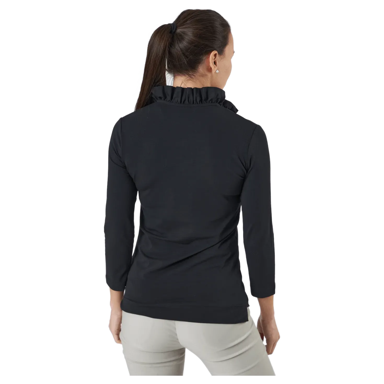 Patrice 3/4 Polo Shirt Black