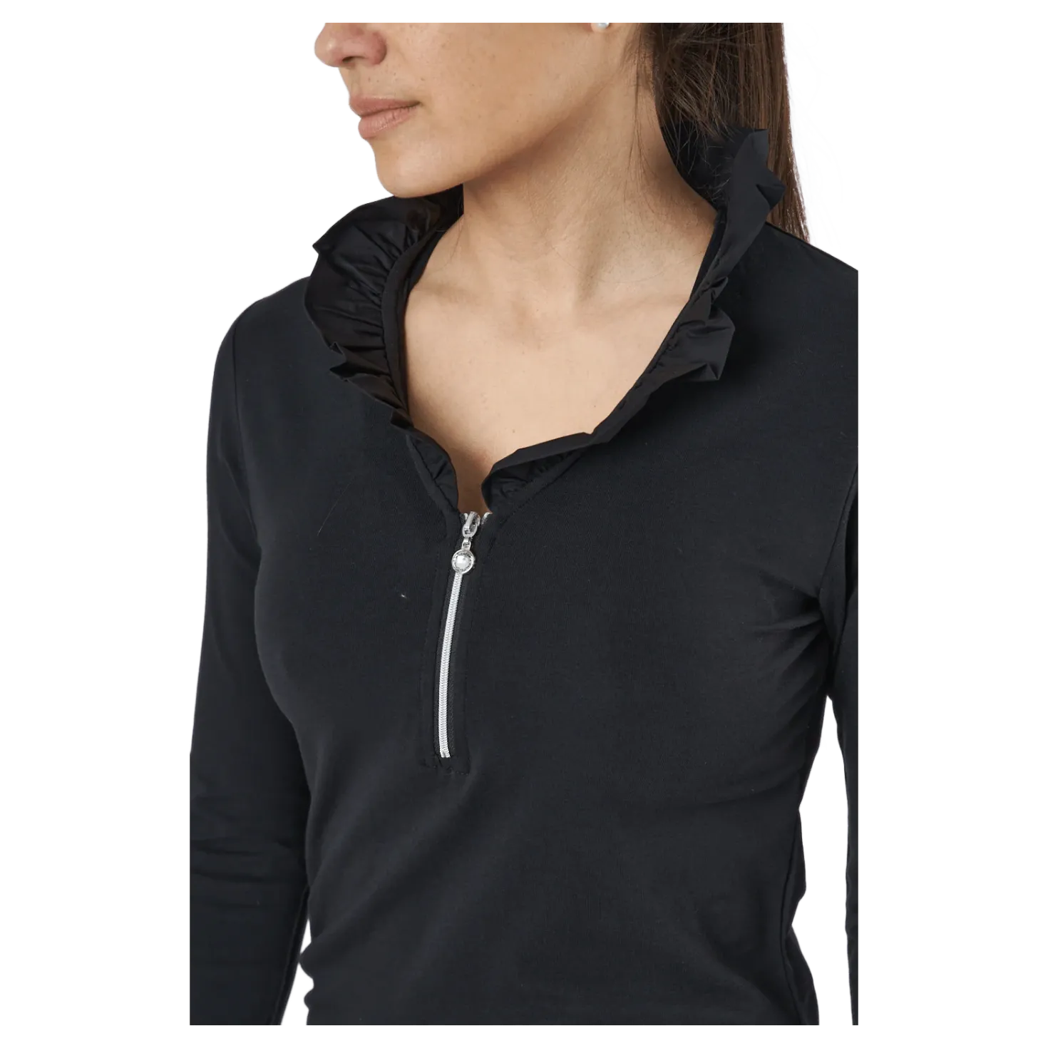 Patrice 3/4 Polo Shirt Black