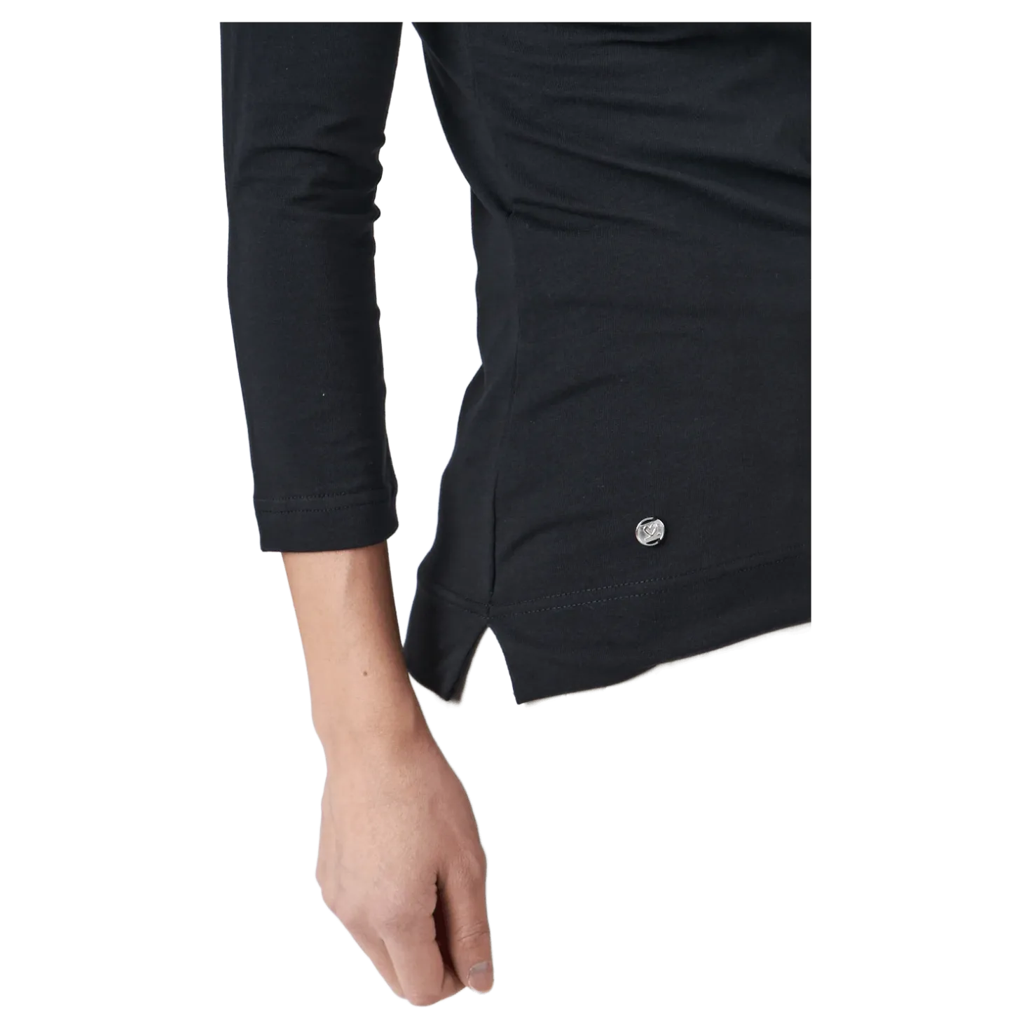 Patrice 3/4 Polo Shirt Black