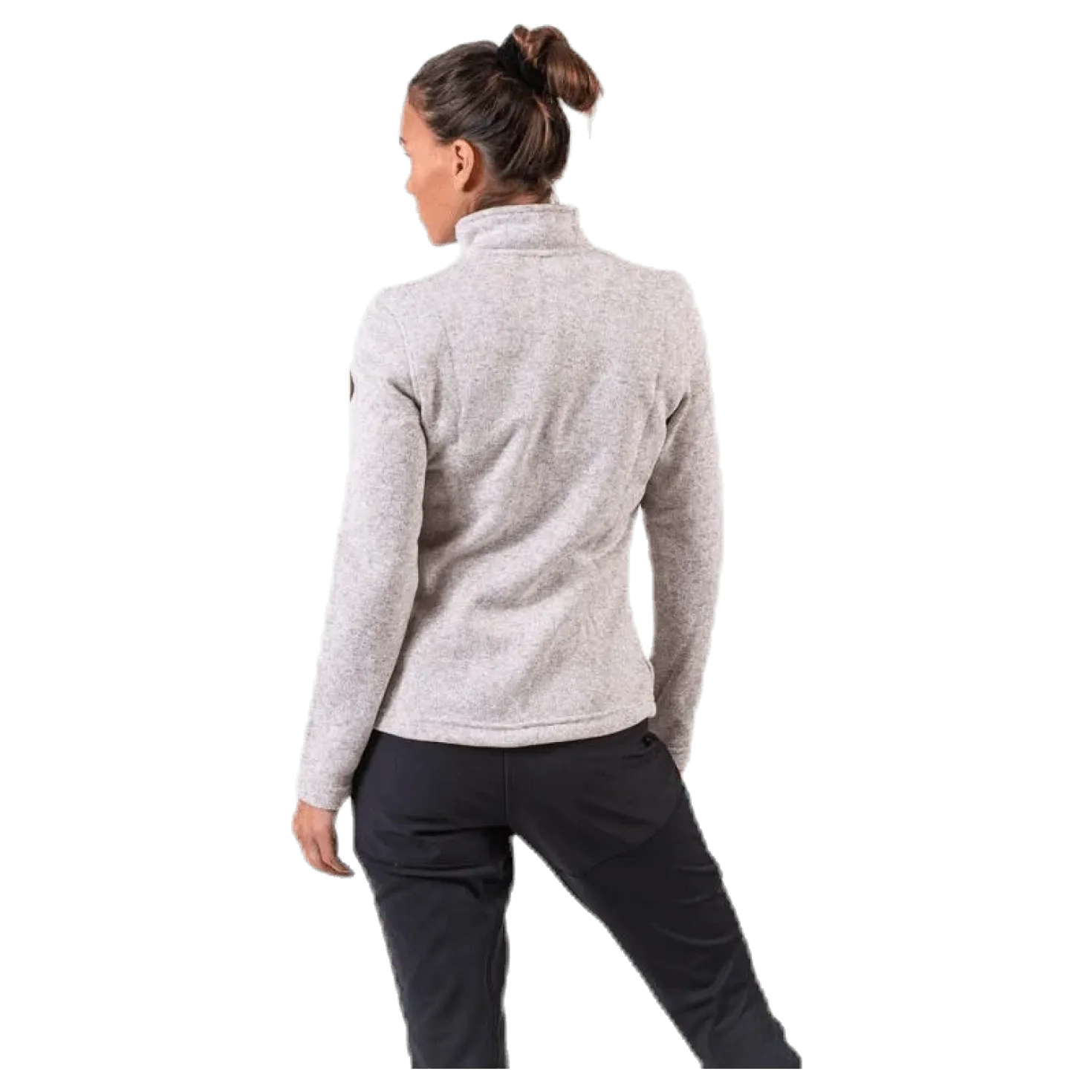 Paulina Melange Fleece Jacket Beige