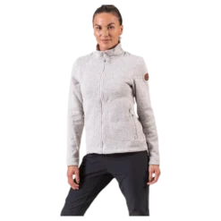 Paulina Melange Fleece Jacket Beige