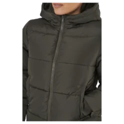 Pcbee New Short Puffer Jacket Black Olive
