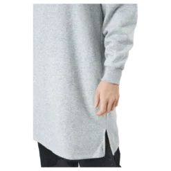 Pcchilli Ls Sweat Dress Bc Light Grey Melange