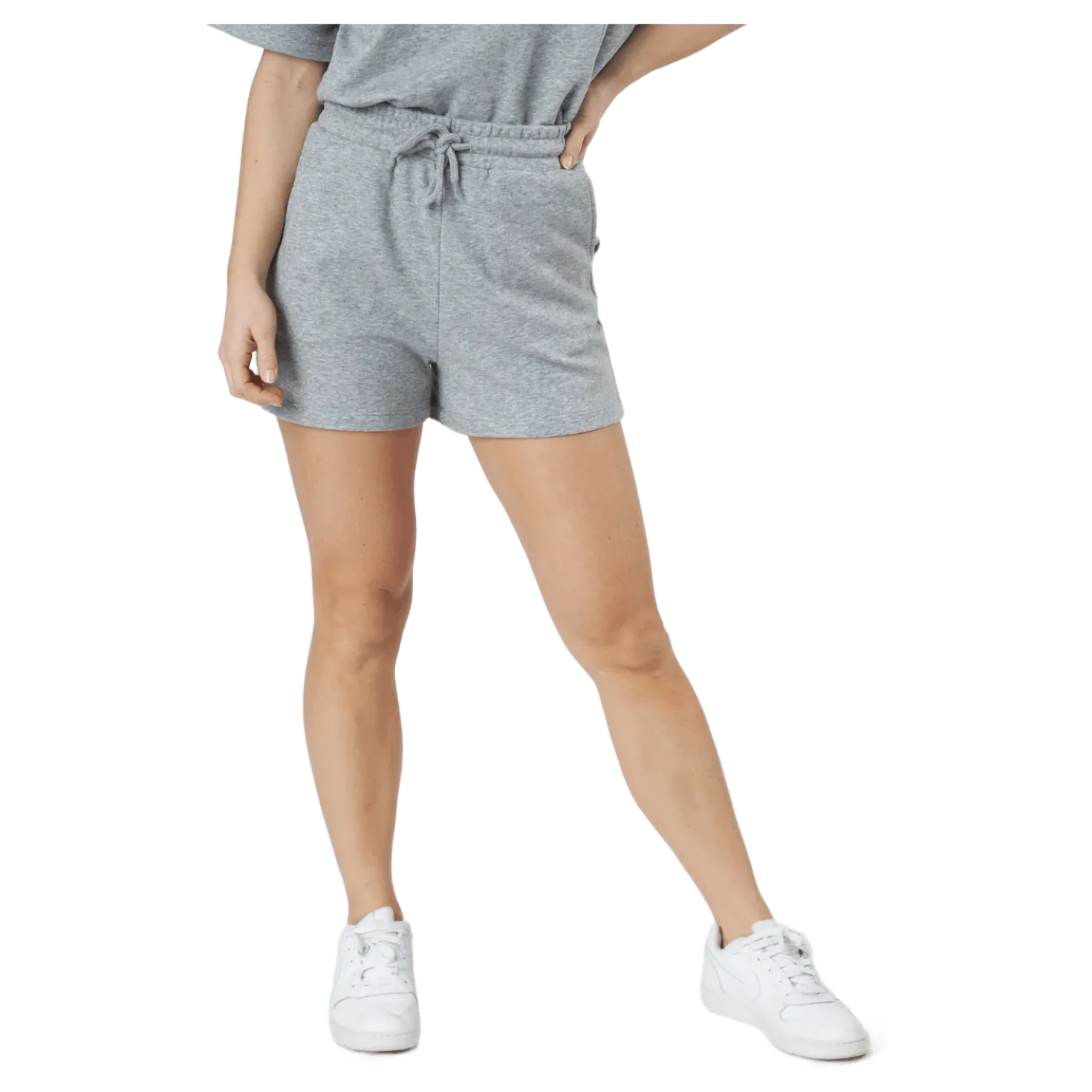 Pcchilli Summer Hw Shorts Light Grey Melange