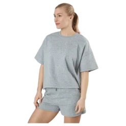 Pcchilli Summer 2/4 Loose Swea Light Grey Melange