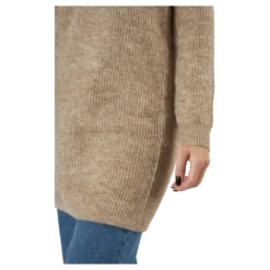 Pcellen Ls V-neck Knit DressSilver Mink