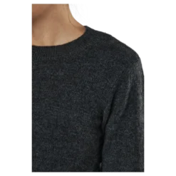 Pcperla Ls Knit Bc Dark Grey Melange
