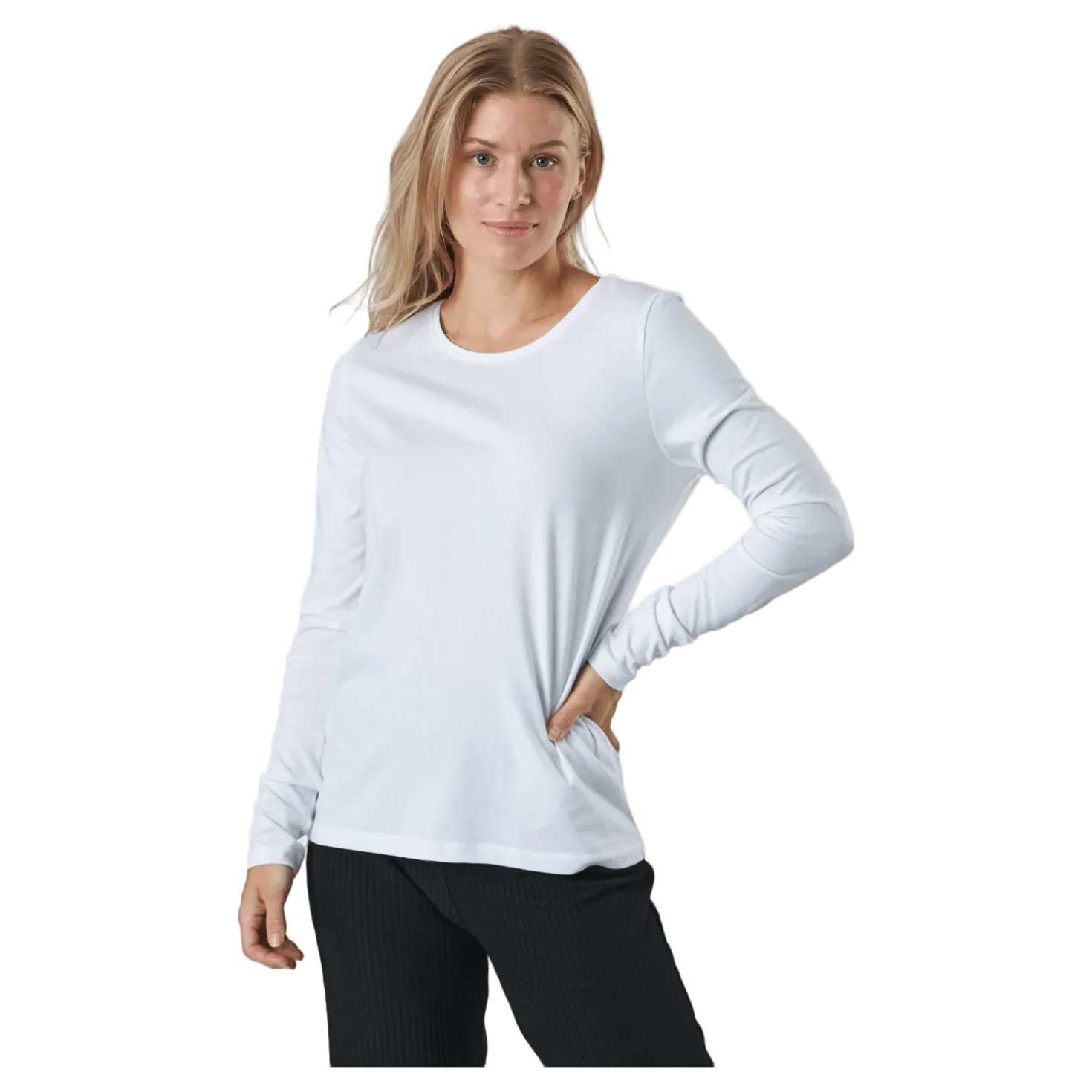 Pcria Ls New Tee Noos Bc Bright White