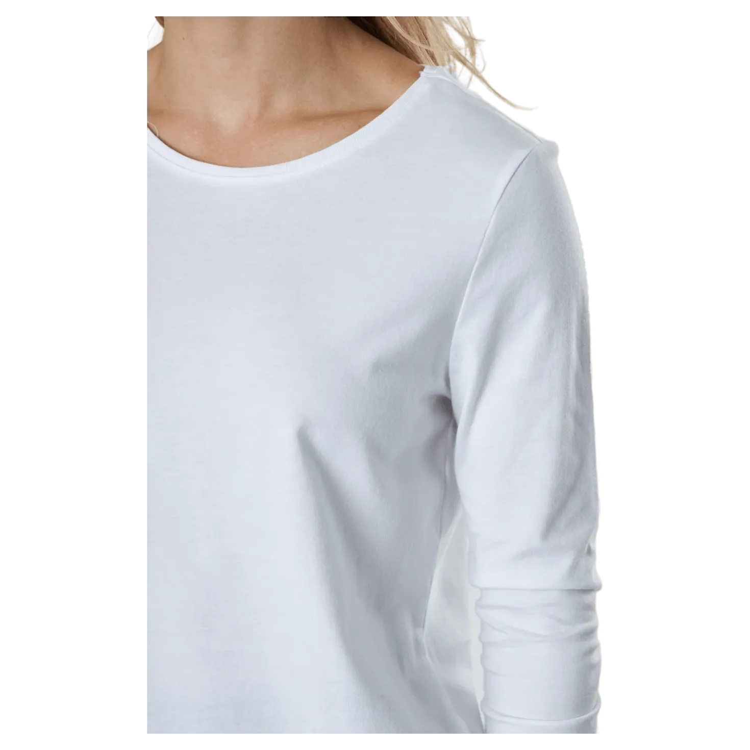 Pcria Ls New Tee Noos Bc Bright White