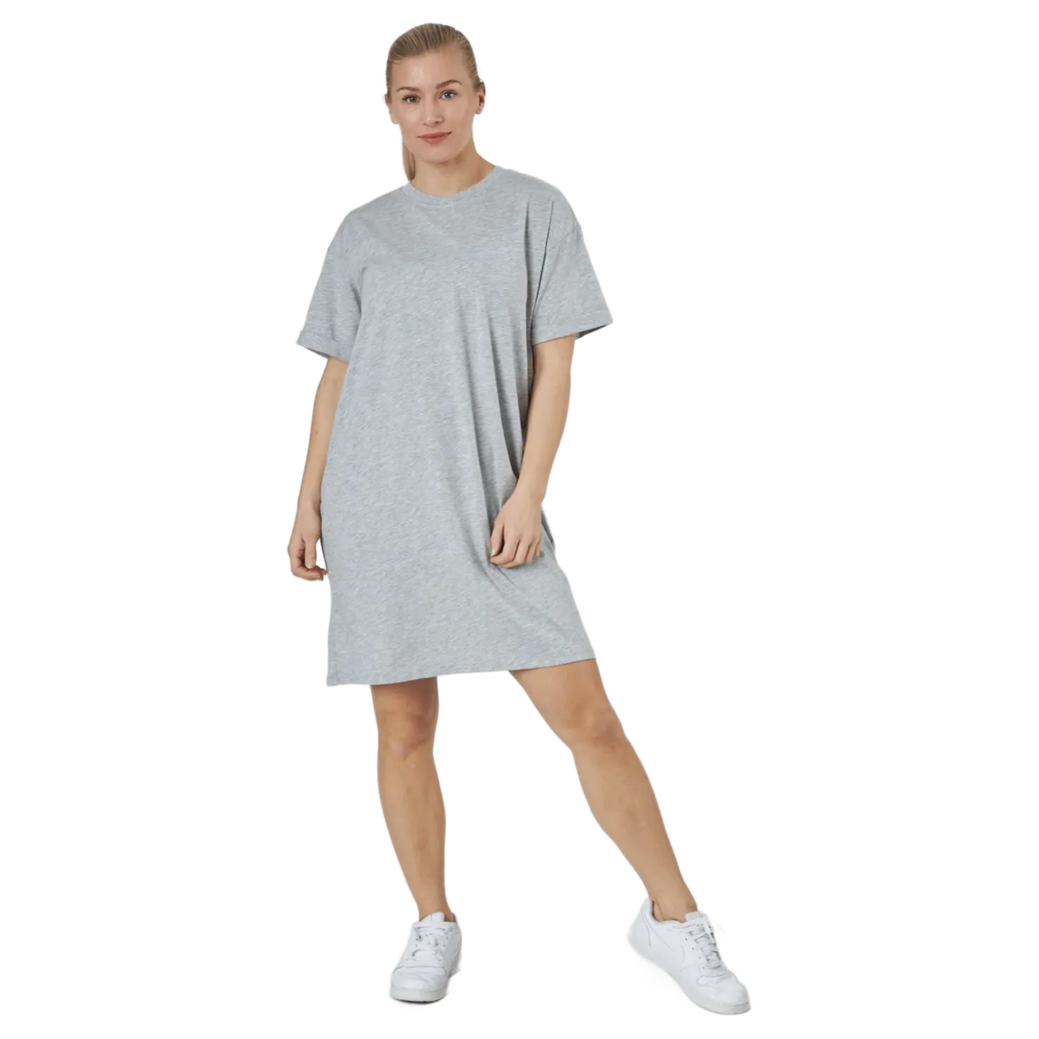 Pcria Ss Dress Bc Light Grey Melange