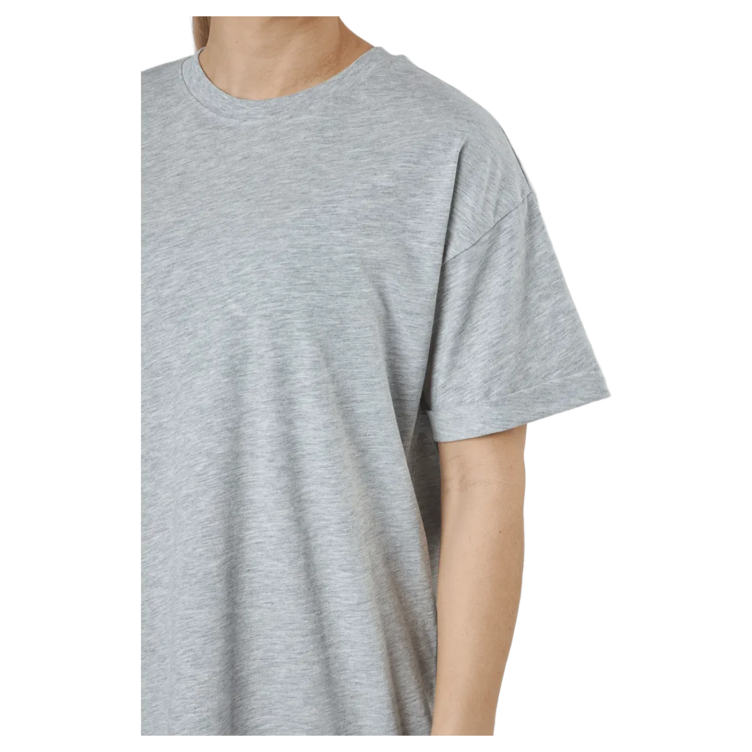 Pcria Ss Dress Bc Light Grey Melange