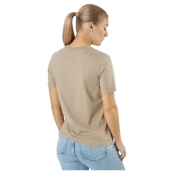 Pcria Ss Fold Up Solid Tee Bc Silver Mink