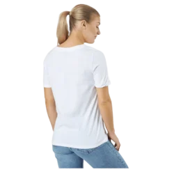 Pcria Ss V-neck Solid Tee Bc Bright White