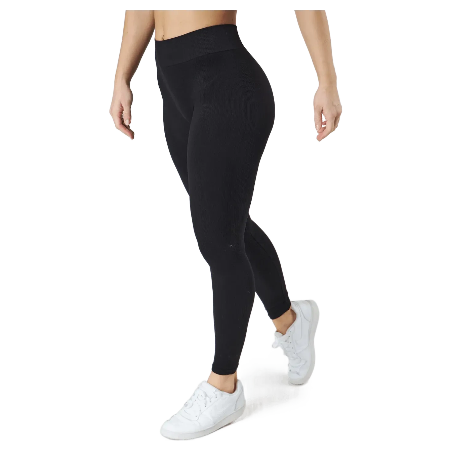 Pcsymmi Rib Leggings Bc Black