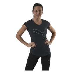 Performance Heather Cat Tee Grey