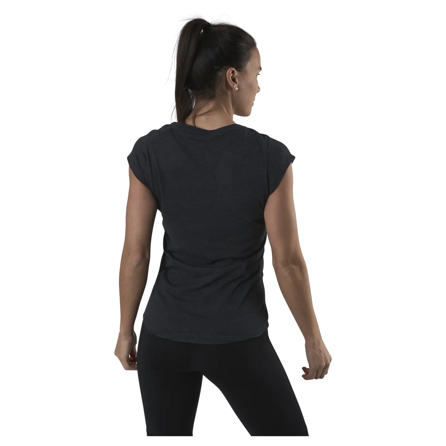 Performance Heather Cat Tee Grey