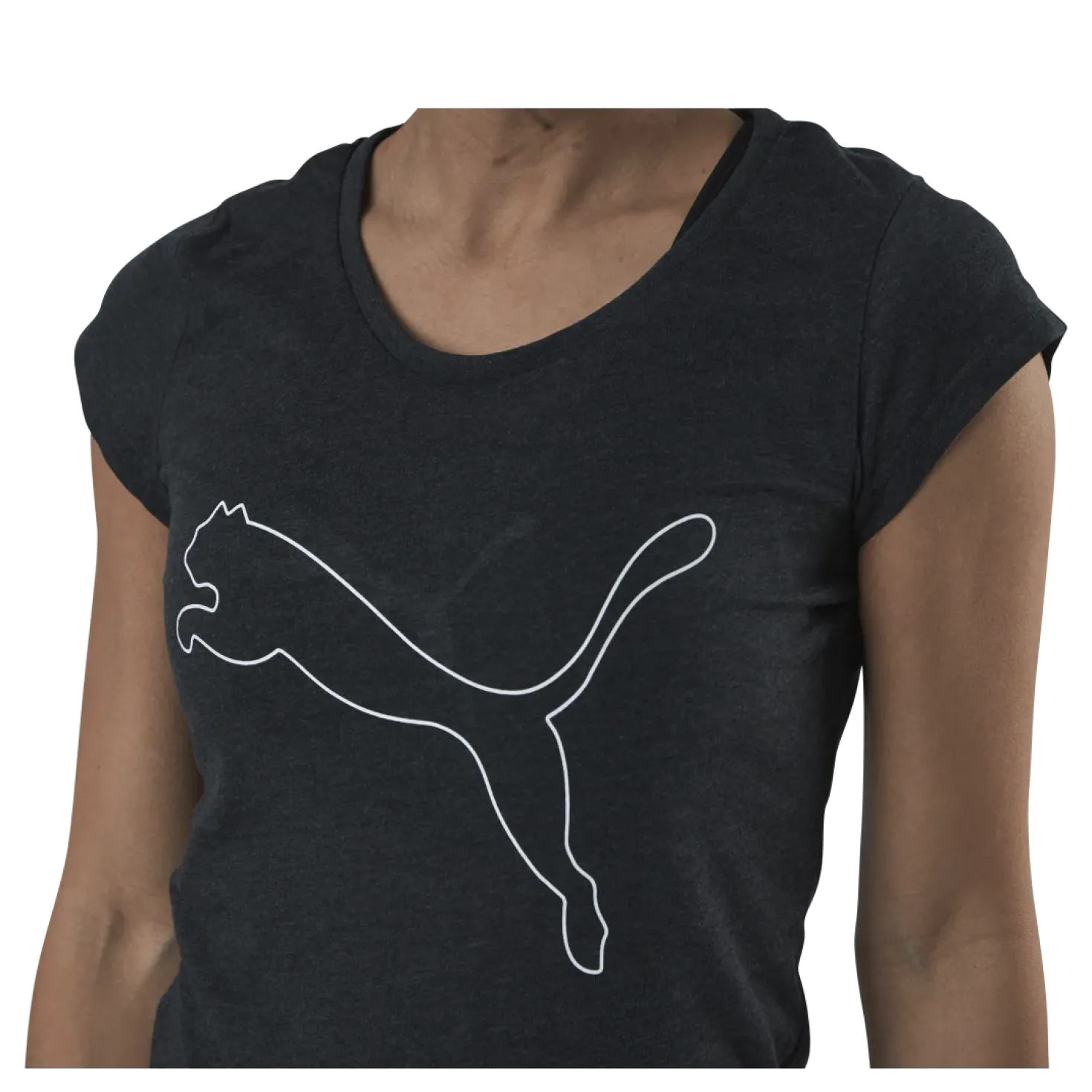 Performance Heather Cat Tee Grey